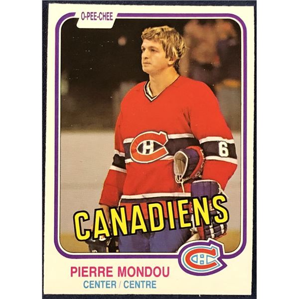 1981-82 O-PEE-CHEE PIERRE MONDOU