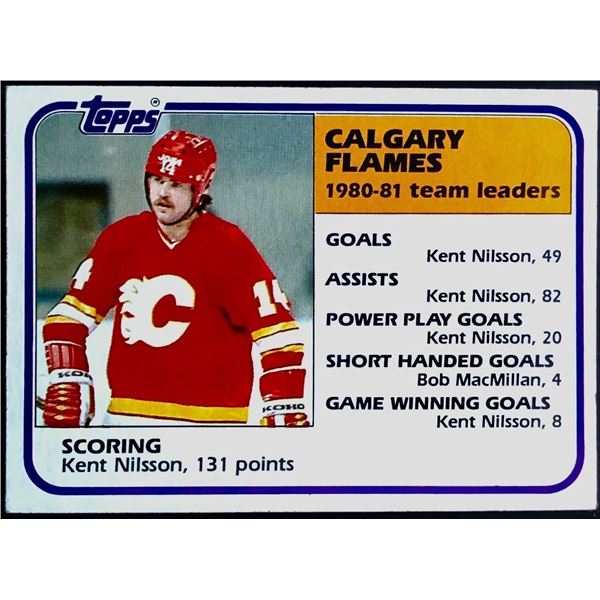 1981-82 TOPPS  KENT NILSSON