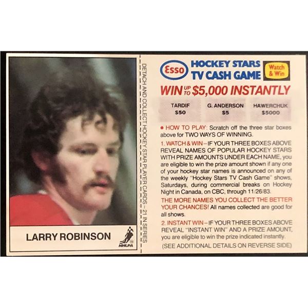 1983-84 ESSO LARRY ROBINSON (HOF)