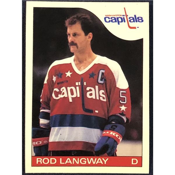 1985-86 O-PEE-CHEE ROD LANGWAY  (HOF)