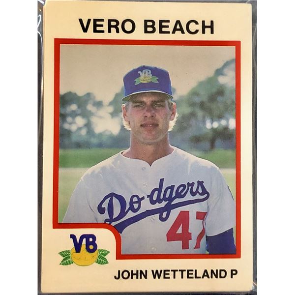 1987 PROCARDS MiLB VERO BEACH DODGERS TEAM SET - JOHN WETTELAND