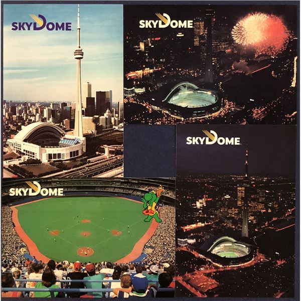 TORONTO SKYDOME POSTCARD SET (4)