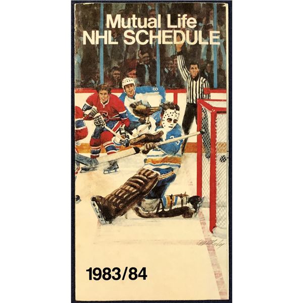 1983-84 MUTUAL LIFE NHL SCHEDULE