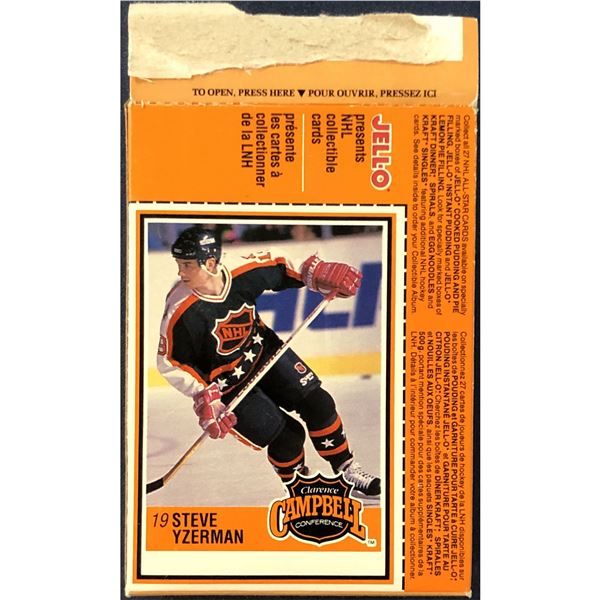 1989-90 JELL-0 STEVE YZERMAN (HOF) BOX