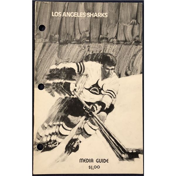 1972-73 WHA MEDIA GUIDE - LOS ANGELES SHARKS