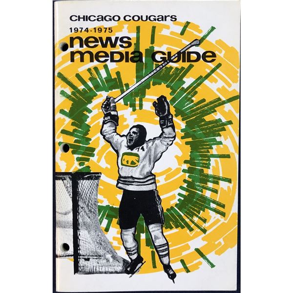 1974-75 WHA CHICAGO COUGARS MEDIA GUIDE