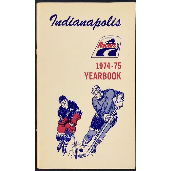 1974-75 WHA MEDIA GUIDE - INDIANAPOLIS RACERS