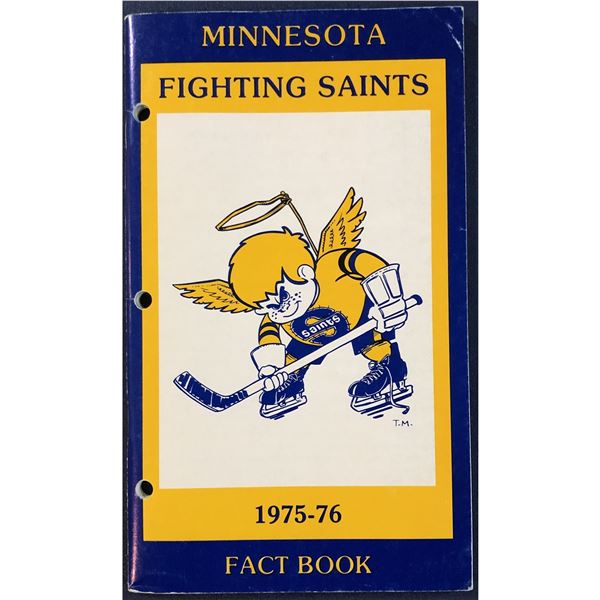 1975-76 WHA MEDIA GUIDE - MINNESOTA FIGHTING SAINTS