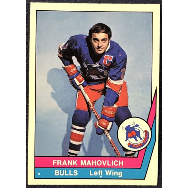1977-78 O-PEE-CHEE WHA FRANK MAHOVLICH (HOF)