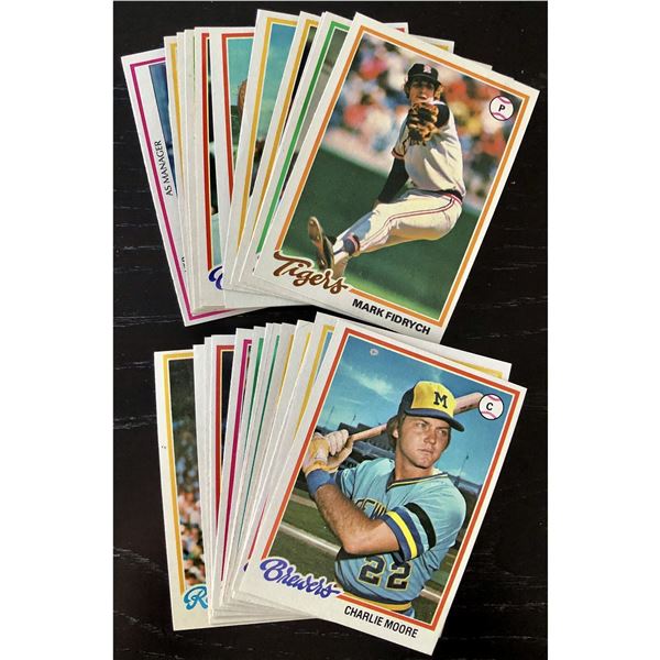 1978 TOPPS BASEBALL COLLECTION - 25 CARDS