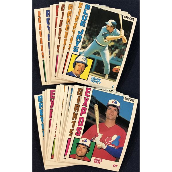 1984 O-PEE-CHEE BASEBALL COLLECTION (25)