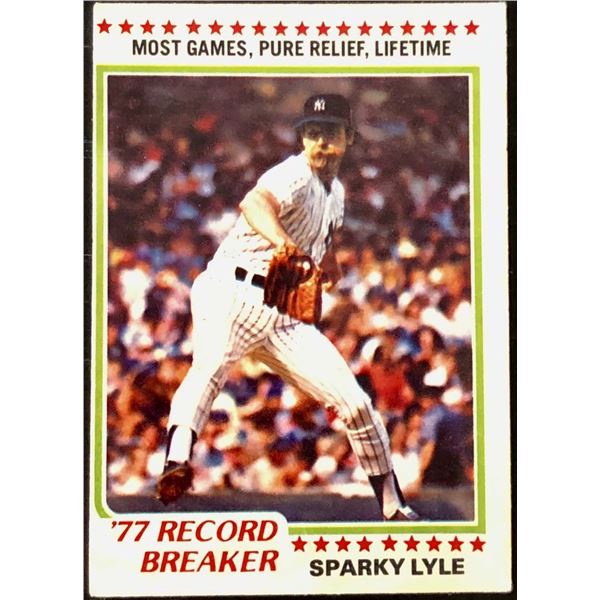 1978 O-PEE-CHEE SPARKY LYLE