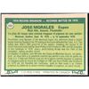 Image 2 : 1977 O-PEE-CHEE JOSE MORALES