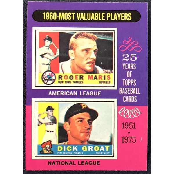 1975 TOPPS MINI ROGER MARIS