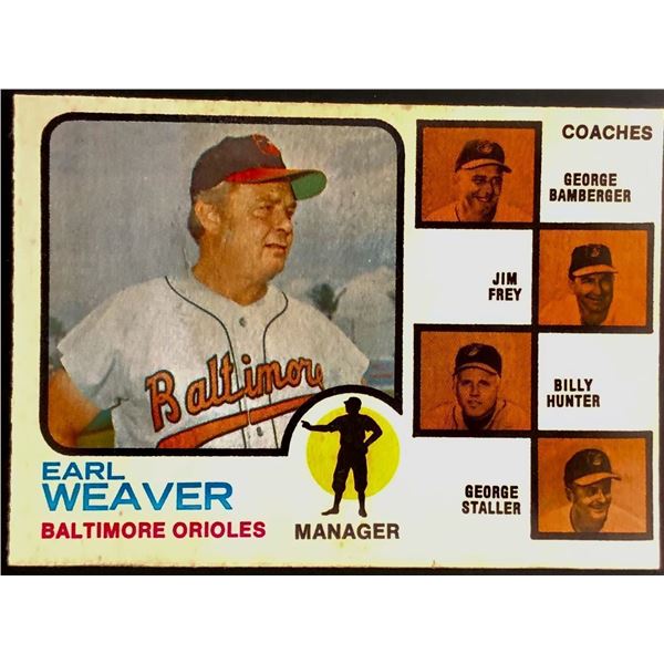 1973 O-PEE-CHEE EARL WEAVER (HOF)