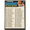 Image 1 : 1971 TOPPS 5th SERIES CHECKLIST