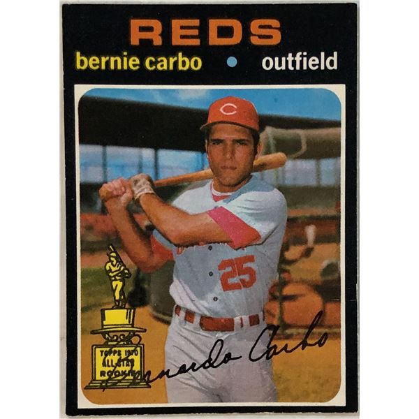 1971 O-PEE-CHEE BERNIE CARBO ROOKIE CARD