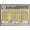 Image 2 : 1961 TOPPS JIM GOLDEN ROOKIE CARD