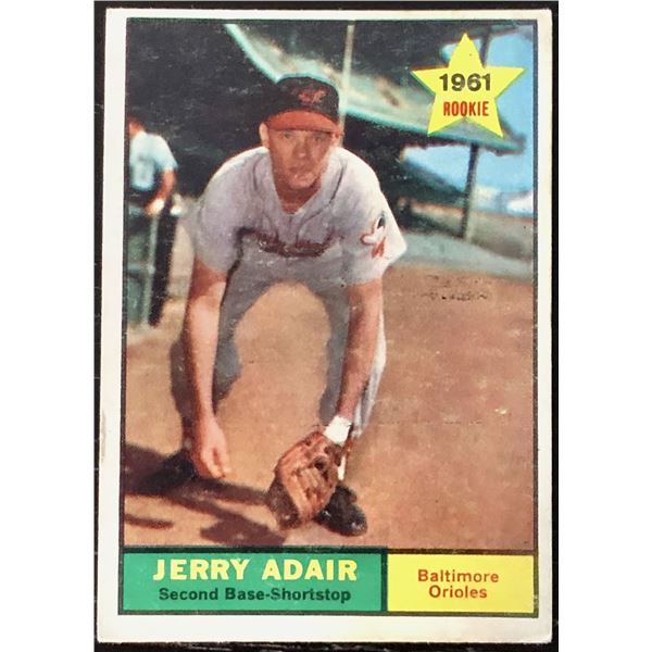 1961 TOPPS JERRY ADAIR ROOKIE CARD