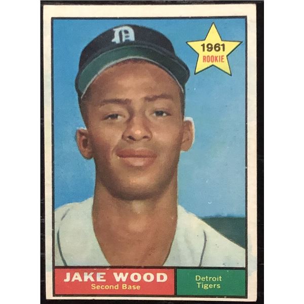 1961 TOPPS JAKE WOOD ROOKIE CARD