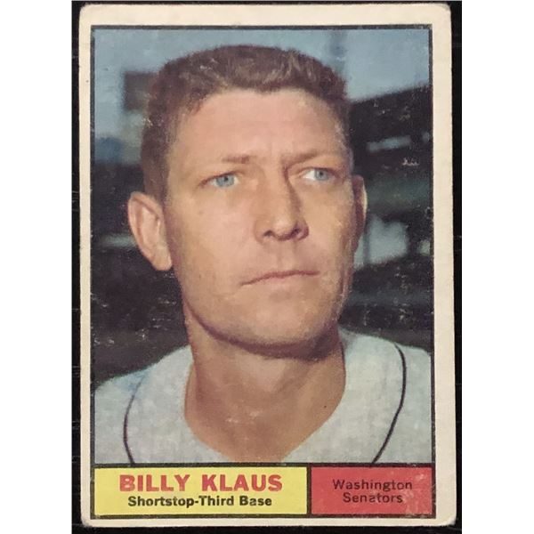 1961 TOPPS BILLY KLAUS
