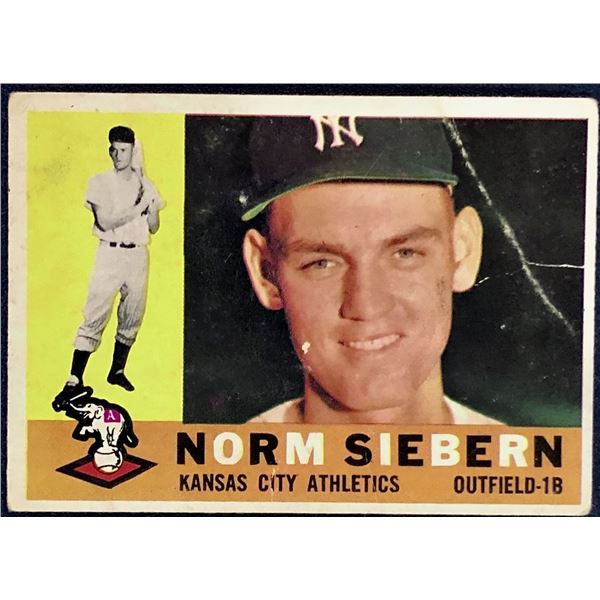 1960 TOPPS NORM SIEBERN