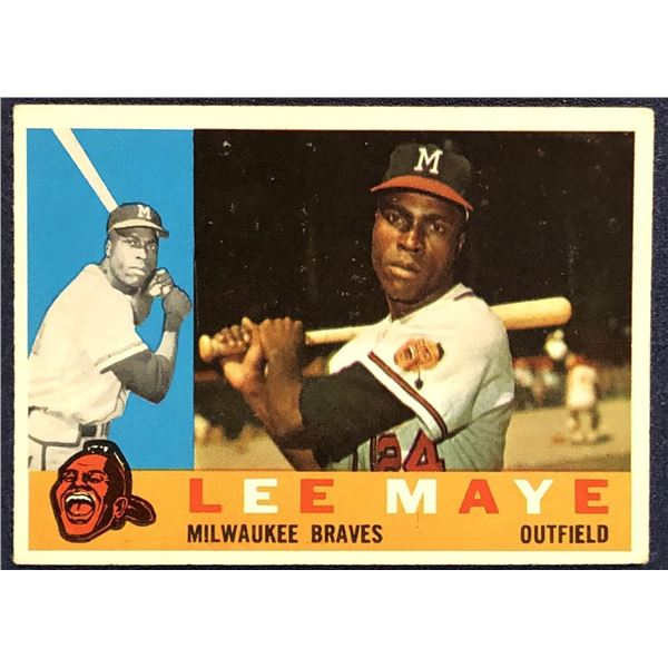 1960 TOPPS LEE MAYE ROOKIE CARD