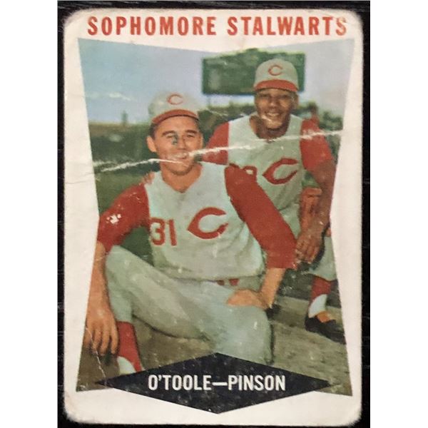1960 TOPPS JIM O'TOOLE / VADA PINSON