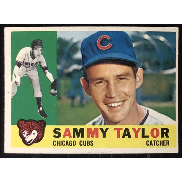 1960 TOPPS GRAY BACKS SAMMY TAYLOR