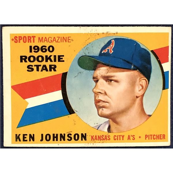 1960 TOPPS GRAY BACKS KEN JOHNSON