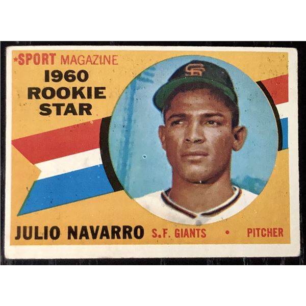 1960 TOPPS GRAY BACKS JULIO NAVARRO