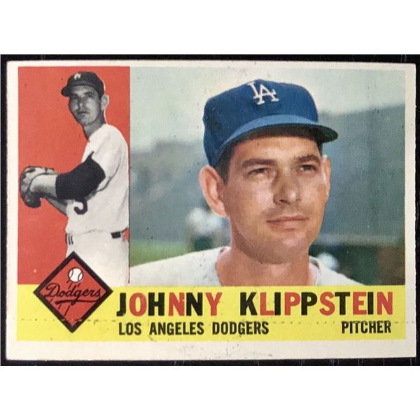 1960 TOPPS GRAY BACKS JOHNNY KLIPPSTEIN