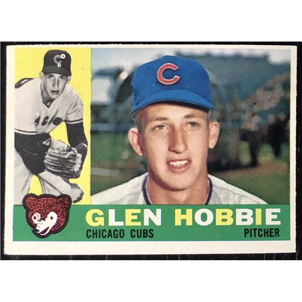 1960 TOPPS GRAY BACKS GLEN HOBBIE