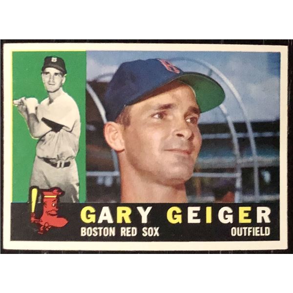 1960 TOPPS GRAY BACKS GARY GEIGER