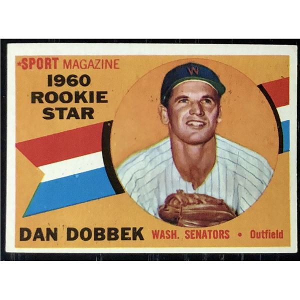 1960 TOPPS GRAY BACKS DAN DOBBEK