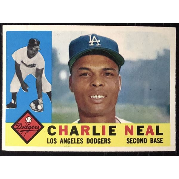 1960 TOPPS GRAY BACKS CHARLIE NEAL
