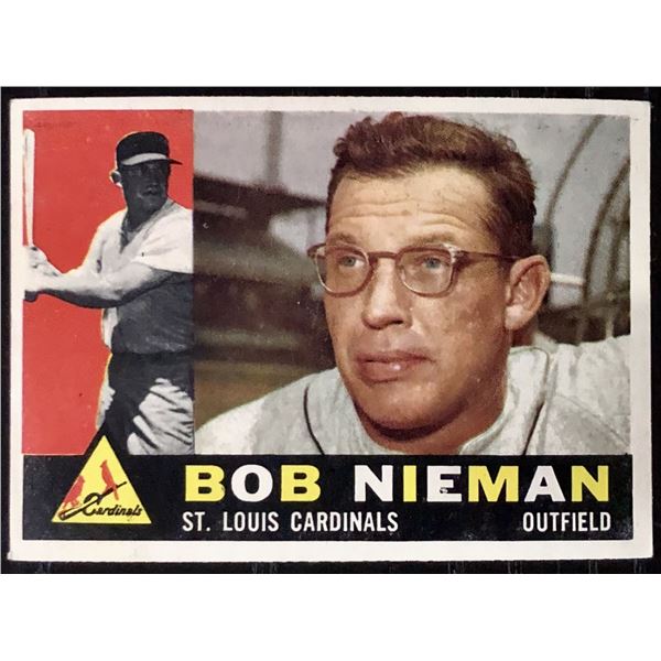 1960 TOPPS GRAY BACKS BOB NIEMAN