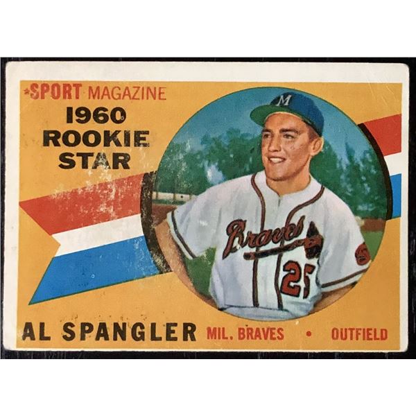 1960 TOPPS GRAY BACKS AL SPANGLER