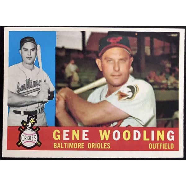 1960 TOPPS GRAY BACK GENE WOODLING