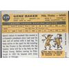 Image 2 : 1960 TOPPS GRAY BACK GENE BAKER