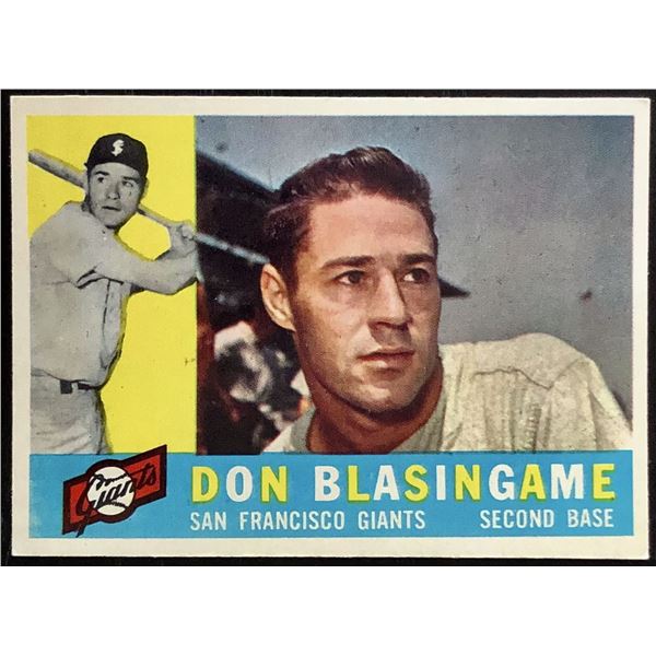 1960 TOPPS GRAY BACK DON BLASINGAME