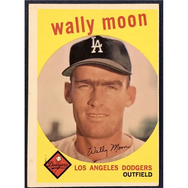 1959 TOPPS WHITE BACKS WALLY MOON HIGH NUMBER