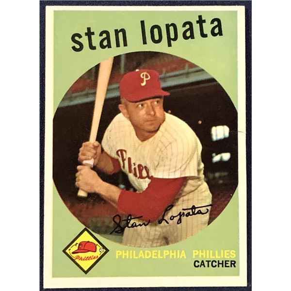 1959 TOPPS WHITE BACKS STAN LOPATA