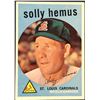 Image 1 : 1959 TOPPS WHITE BACKS SOLLY HEMUS HIGH NUMBER