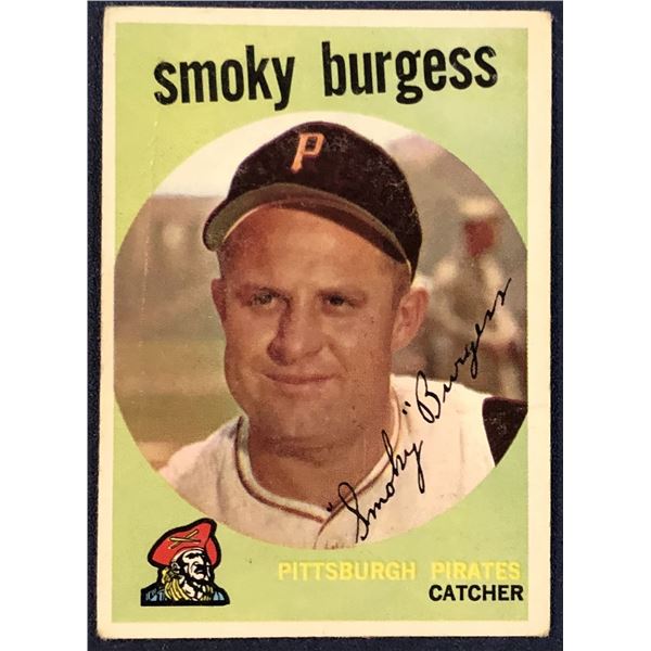 1959 TOPPS WHITE BACKS SMOKY BURGESS