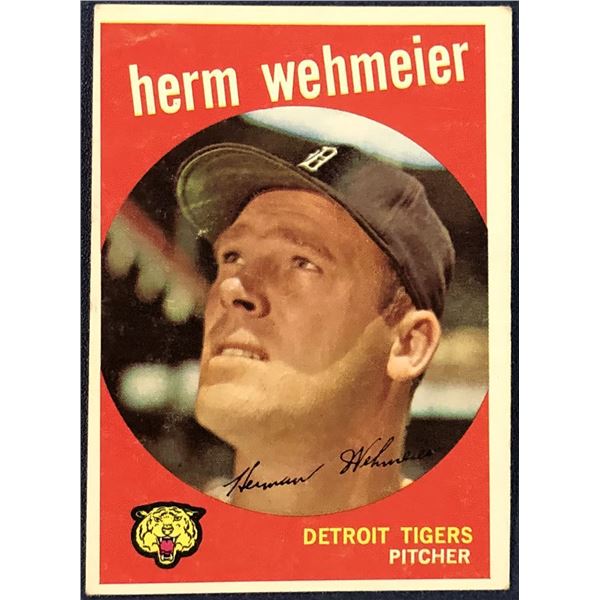 1959 TOPPS WHITE BACKS HERM WEHMEIER