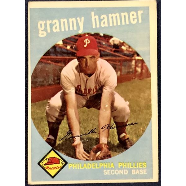 1959 TOPPS WHITE BACKS GRANNY HAMNER