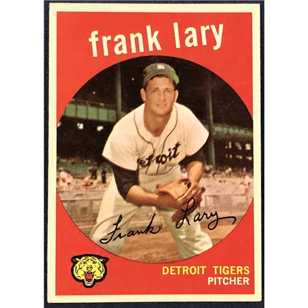 1959 TOPPS WHITE BACKS FRANK LARY