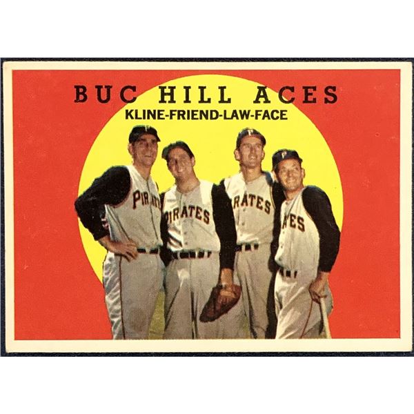1959 TOPPS WHITE BACKS BUC HILL ACES