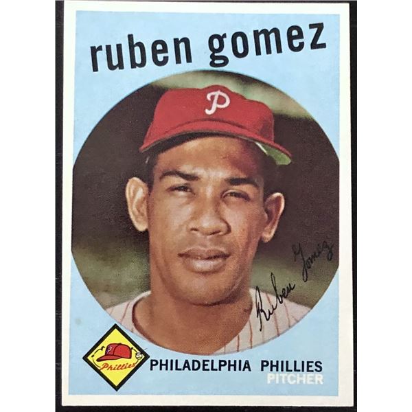 1959 TOPPS WHITE BACK RUBEN GOMEZ
